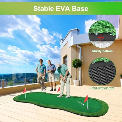 Golf Putting Green, Large Golf Putting Mat - Image 5