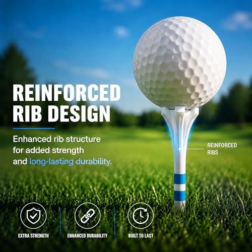 CHAMPKEY Advanced 5-Prong Plastic Golf Tees 120 or 100 Pack - Image 5