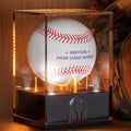 Leshein Baseball Display Case, LED Light Up Baseball Case Cube Holder by Leshein