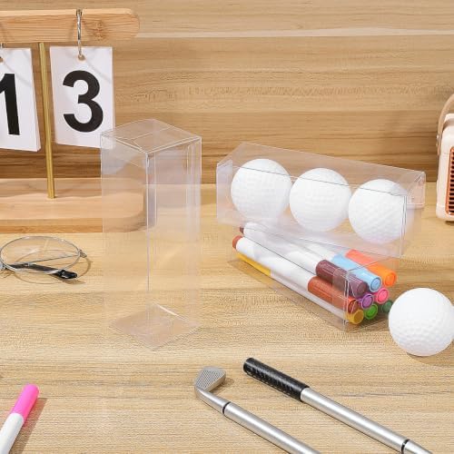 Baluue Golf Ball Container Sleeve 3 pack Clear Pe Storage Box Transparent - Image 2
