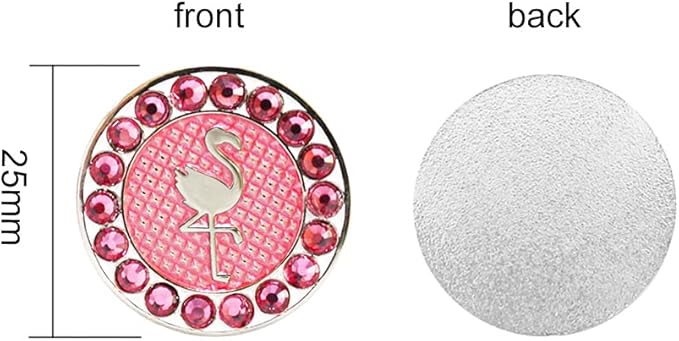 Myartte Golf Ball Markers Crystal Ball Markers Pack of 3