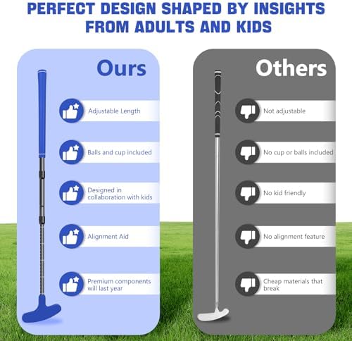 Golf Putter, Golf Putters for Men & Women, Mini Putter, Club Golf Set, Bucket - Image 2