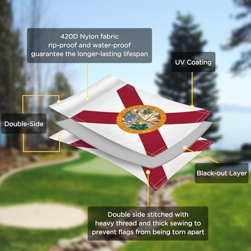 Florida State Mini Golf Flag, 6 x 8 in - Image 3