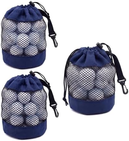 3 PCS Golf Ball Bags, Nylon Mesh by Unknown