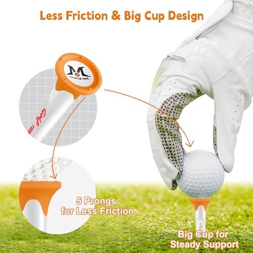 MAZEL Plastic Golf Tees 8 Pack｜Excellent Durability and Stability Plastic Tees - Image 2