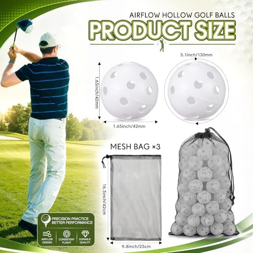 300 Pcs Plastic Practice Golf Ball 42mm PU Foam Balls - Image 2