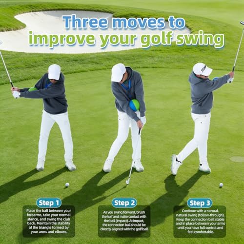 Golf Swing Trainer Ball for Forearm Connection, Swing Aid Putting Practice - Image 4
