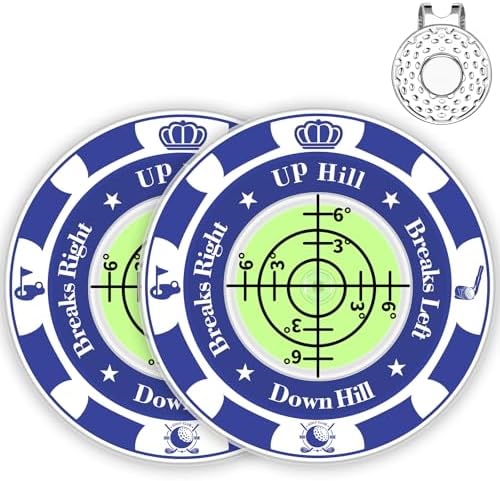 2 Pack Golf Green Reader, Ball Marker by Tsocent