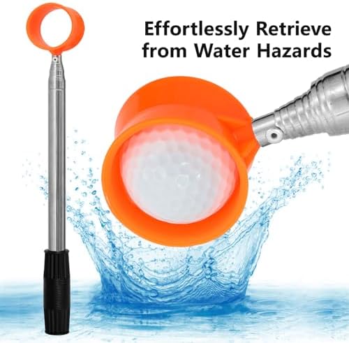 Telescopic Golf Ball Retriever | Picker Upper Tool | Premium Stainless Steel & - Image 2
