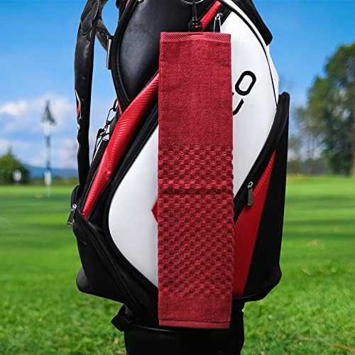 Cotton Golf Towel with Clip - Image 2