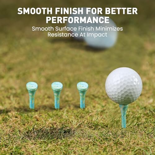 FINGER TEN Stylish Golf Tees Wood 100 Pack - Image 5