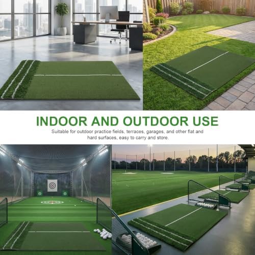 Dual Turf Golf Putting Mat 1.2x1.5m - Image 3