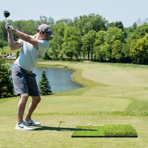 JAYA Golf Hitting Mat with Heavy Rubber Base, Foldable Golf Practice Mat - Image 5