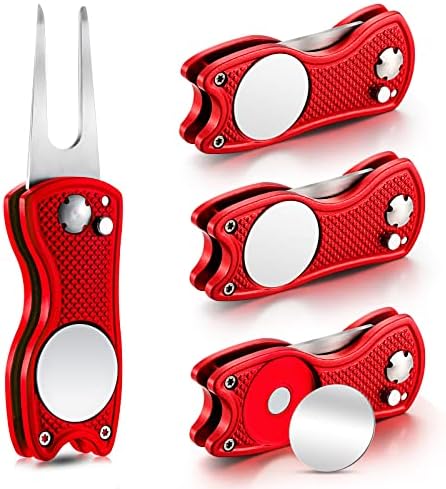 Skylety 4 Pcs Golf Divot Repair Tool Foldable by Skylety