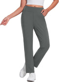 baleaf Women's Fleece Lined Pants Stretch Water Resistant Winter Thermal Travel Pants Cold Weather Gear Pockets Work Golf