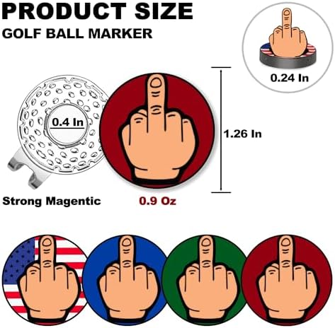Golf Ball Marker, Middle Finger Ball Marker - Image 4