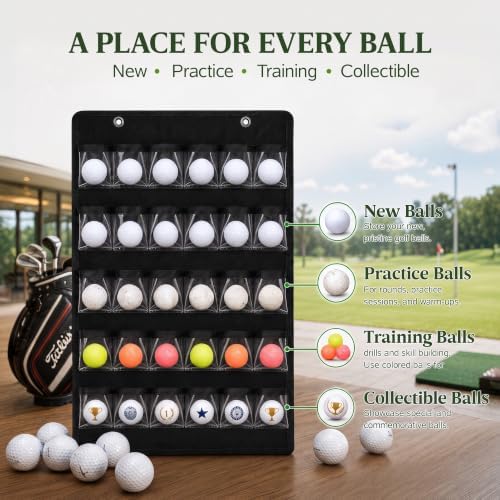 Golf Ball Holder Display Wall Organizer - Image 4