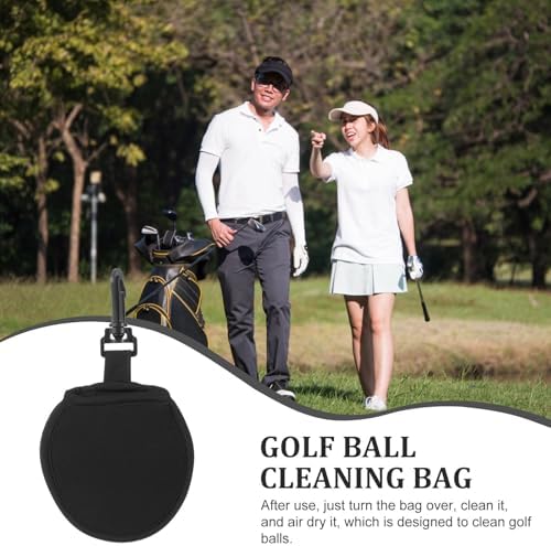 Golf Ball Cleaning Bag Portable Nylon Pouch - Image 3
