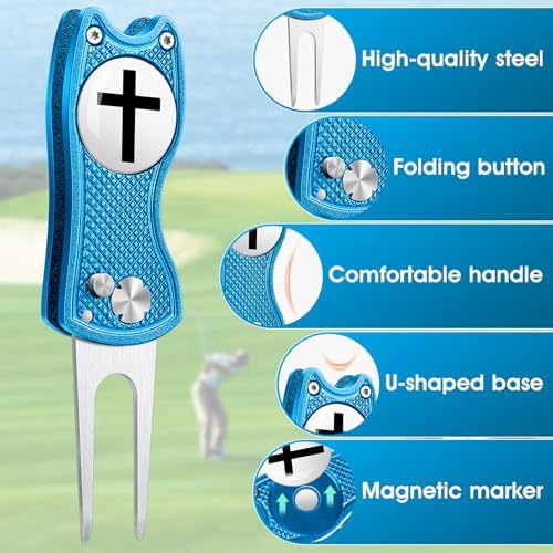 Golf Divot Repair Tool with Magnetic Ball Marker - Image 3