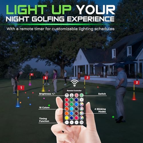KINGTOP Rechargeable LED Golf Hole Lights - Image 4