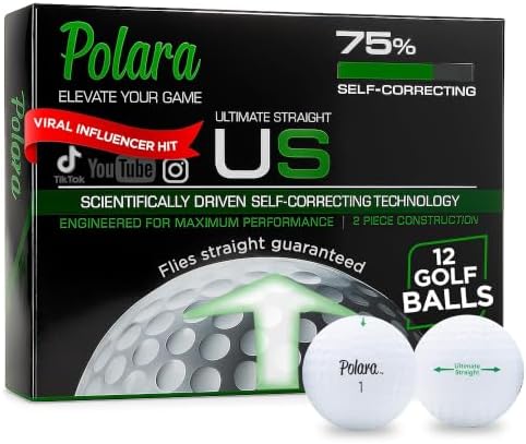 Polara Self-Correcting Golf Balls, Soft Feel, Straighter Flight by Polara