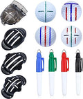 Precision 8 Pack Golf Ball Marker Golf Ball Line Drawing Marker 4Golf Ball by CUALFEC
