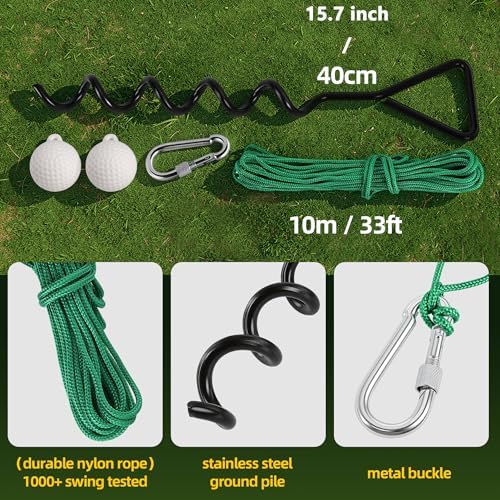Golf Swing Trainer with Rope & Ball Backyard Practice Aid - Image 3