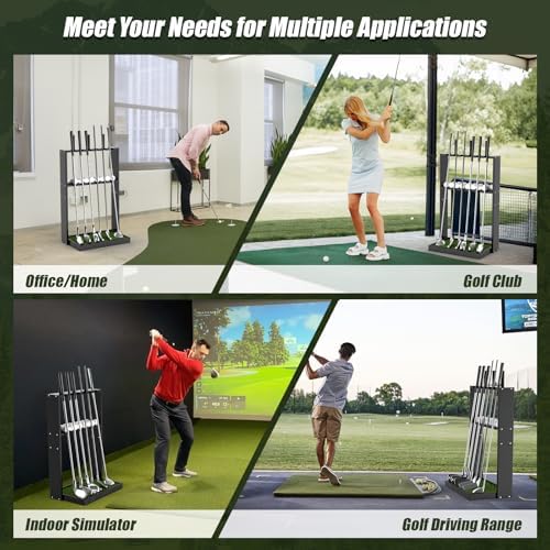 Golf Putter Stand, Premium Wooden Golf Club Rack - Image 4