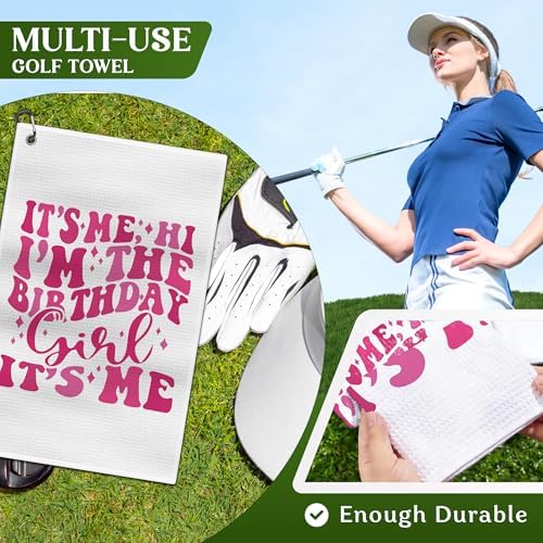 Pink Golf Towel Women - Image 4