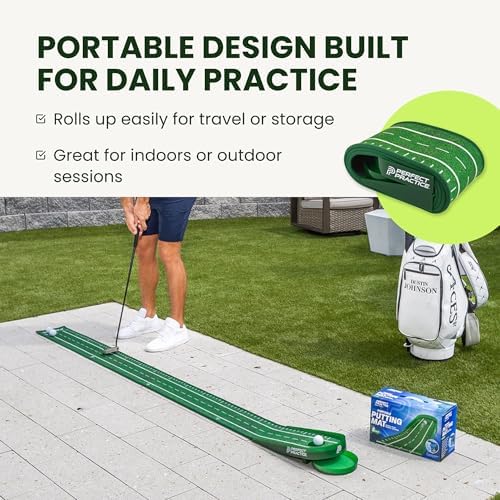 Perfect Practice Compact & Portable 8' Putting Mat - Image 6