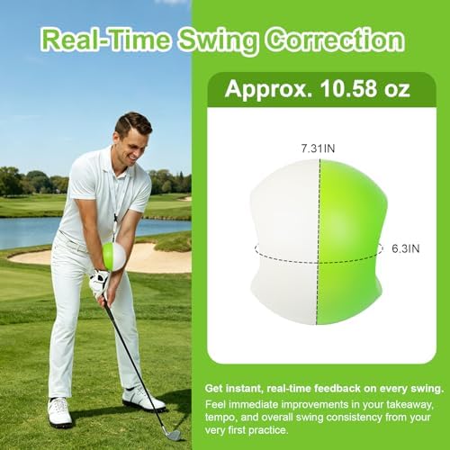 Compression Golf Swing Trainer Ball, Soft Memory Foam Golf Training Aid - Image 2
