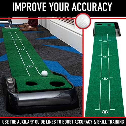 Franklin SportsIndoor Golf Putting Green Portable Authentic9FootMat - Image 5