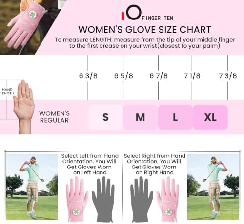 FINGER TEN Womens Golf Glove - Image 6