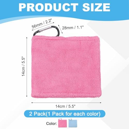 Small Microfiber Golf Towel, Pocket Golf Ball Towel - Image 2