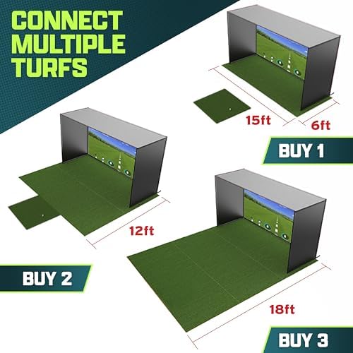 GoSports Golf Simulator Turf and Hitting Turf - 15 mm Golf Mat - Image 2