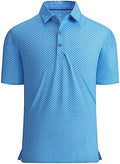 Alex Vando Mens Golf Shirt Moisture Wicking Print Performance Polo Shirt by AlexVando