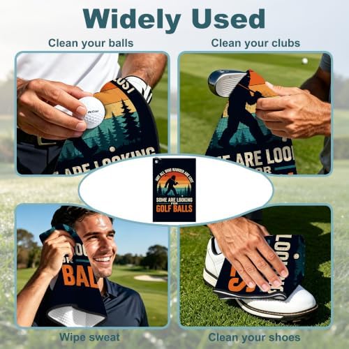 Monkey Waffle Weave Microfiber Golf Towel - Image 4