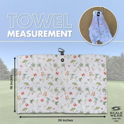 Magnetic Golf Towel 16x24 Waffle Weave - Image 6