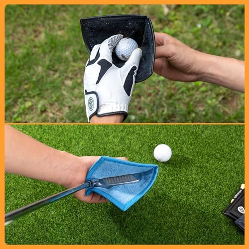 Personalized Golf Ball Leather Towel - Image 4