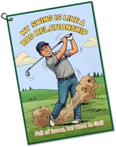 My Swing is Like A Bad Relationship Golf Towel by Unknown