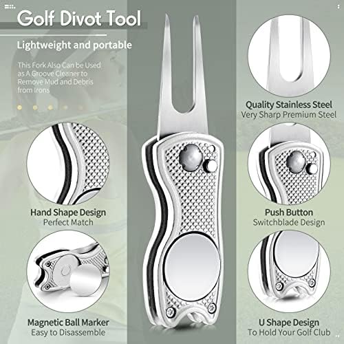 Skylety 4 Pcs Golf Divot Repair Tool Foldable - Image 2