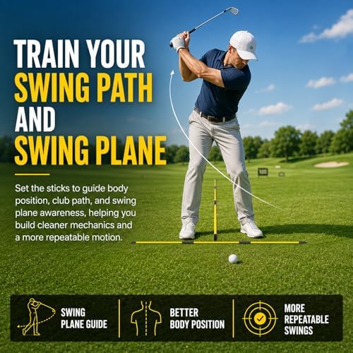 Collapsible Golf Alignment Sticks, 40 Inch Golf Alignment Rods - Image 4