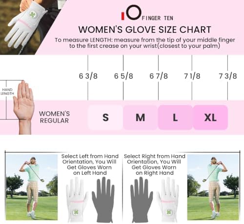 FINGER TEN Womens Golf Glove - Image 6