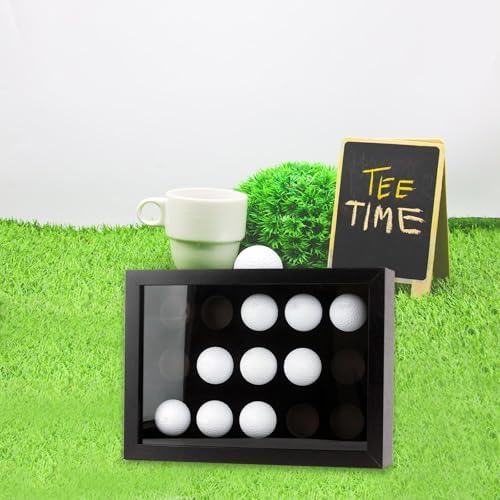 Golf Ball Display Case for 15 Balls, Wall Mount and Freestanding Shadow Box - Image 6