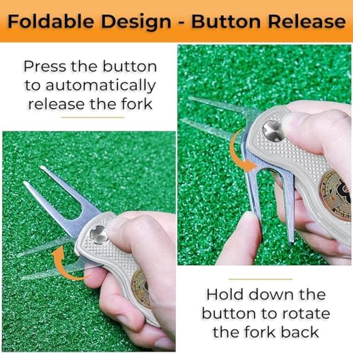 Bitcoin Golf Divot Tool, 3-in-1 Multitool, Magnetic Ball Marker - Image 3