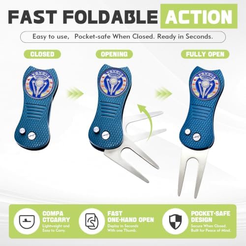 5-in-1 Fold Golf Divot Tool - Image 3