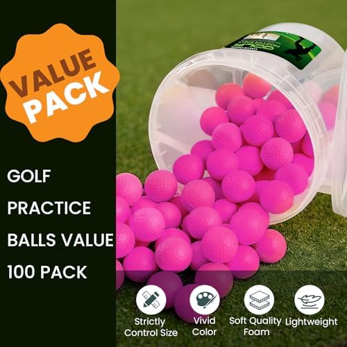 FINGER TEN Foam Golf Practice Balls 100 Pack - Image 2