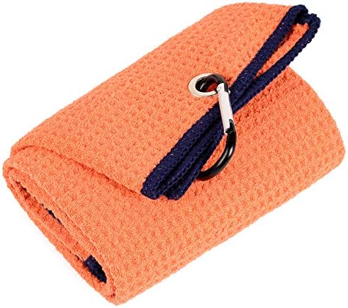 Mile High Life Tri-fold Golf Towel | Premium Microfiber Fabric | Waffle Pattern by MileHighLife