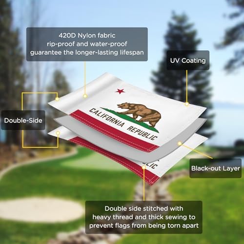 California State Mini Golf Flag, 6 x 8 in - Image 3
