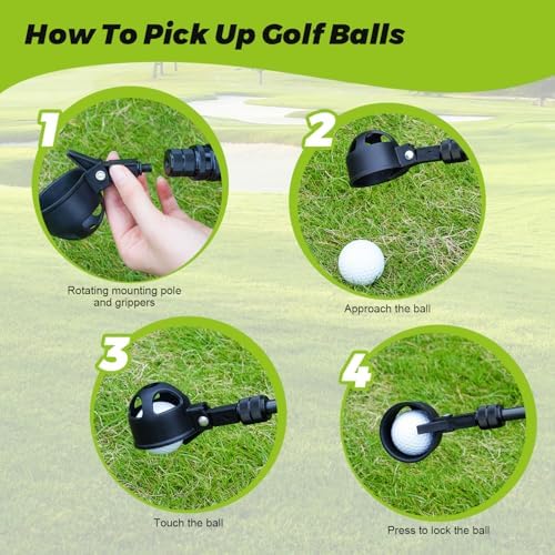 9FT Carbon Fiber Telescopic Golf Ball Retriever, Ultra Lightweight - Image 5